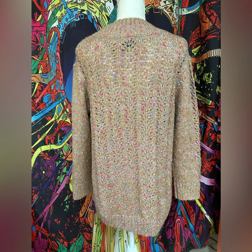 Democracy Open Weave Sweater Size Medium - Picture 3 of 9